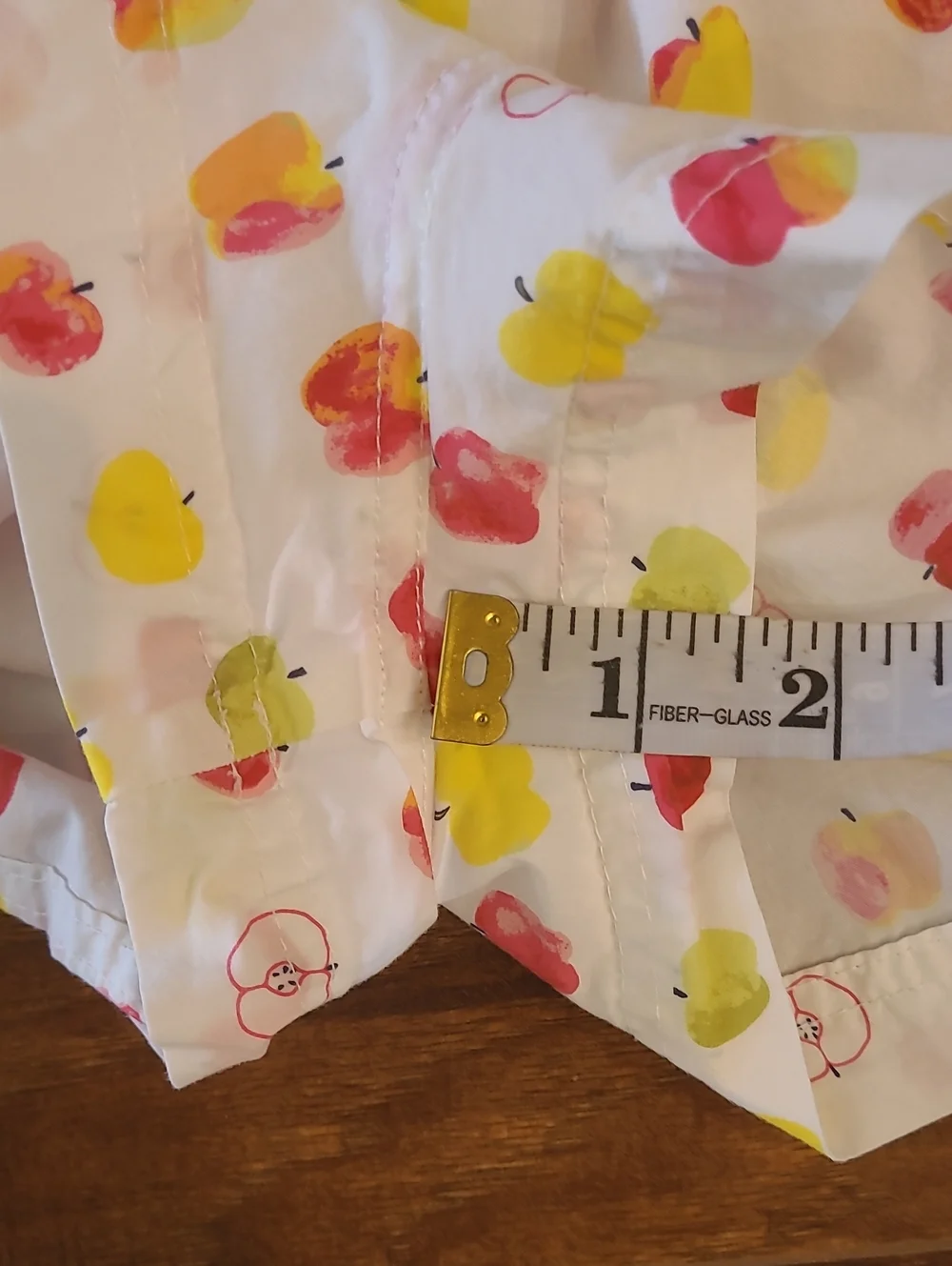 J. Crew White Boxers with Red and Yellow Apple Print